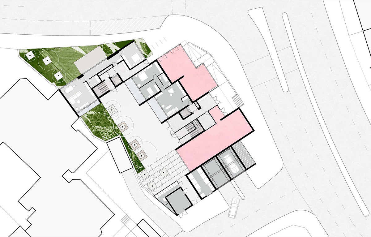 Nuebau transforms London&rsquo;s disused petrol station into a pixelated mixed-use complex