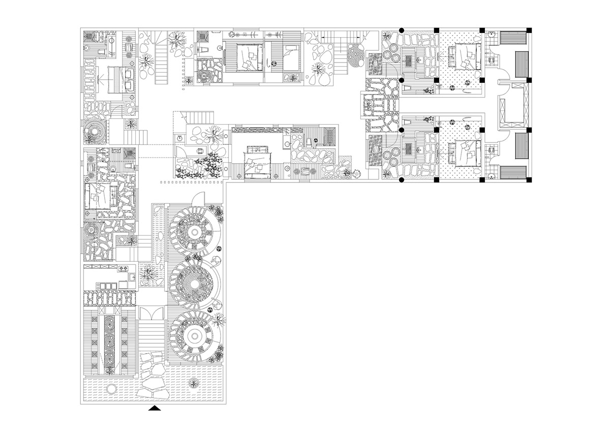 Yiduan Shanghai Interior Design uses Tibetan style with smooth transitions for a new homestay hotel