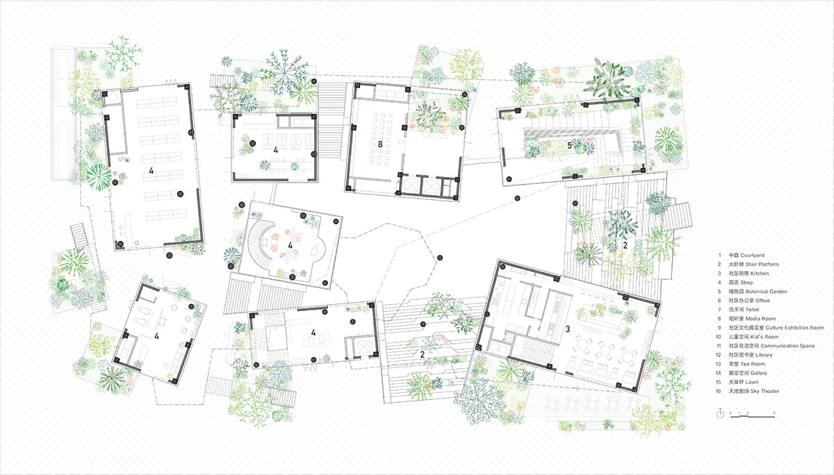 B.L.U.E. imagines Seed Plaza like a mountainous terrain in Jiaxing