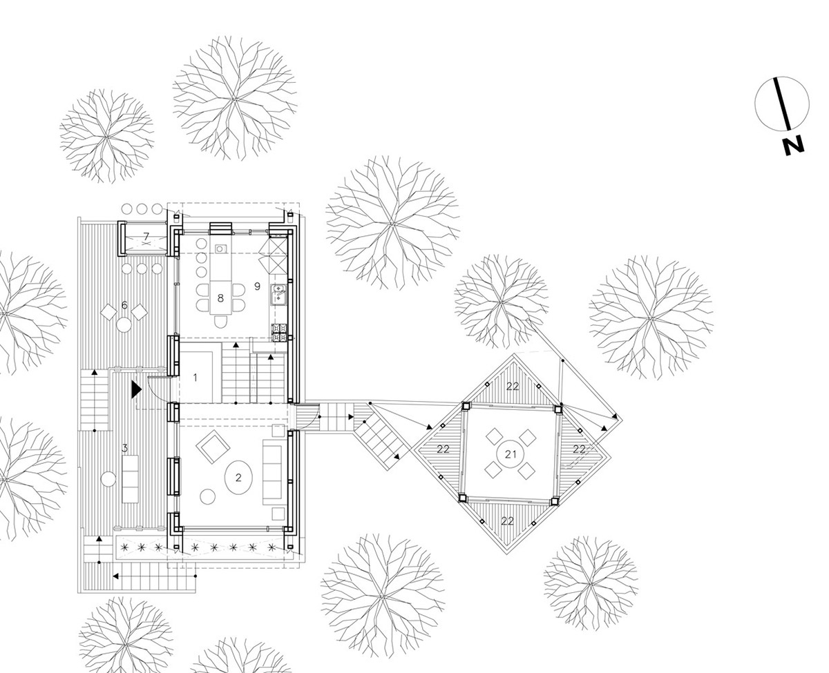 IROJE KHM Architects' colourful zigzag-shaped town houses landed on a hillside in South Korea