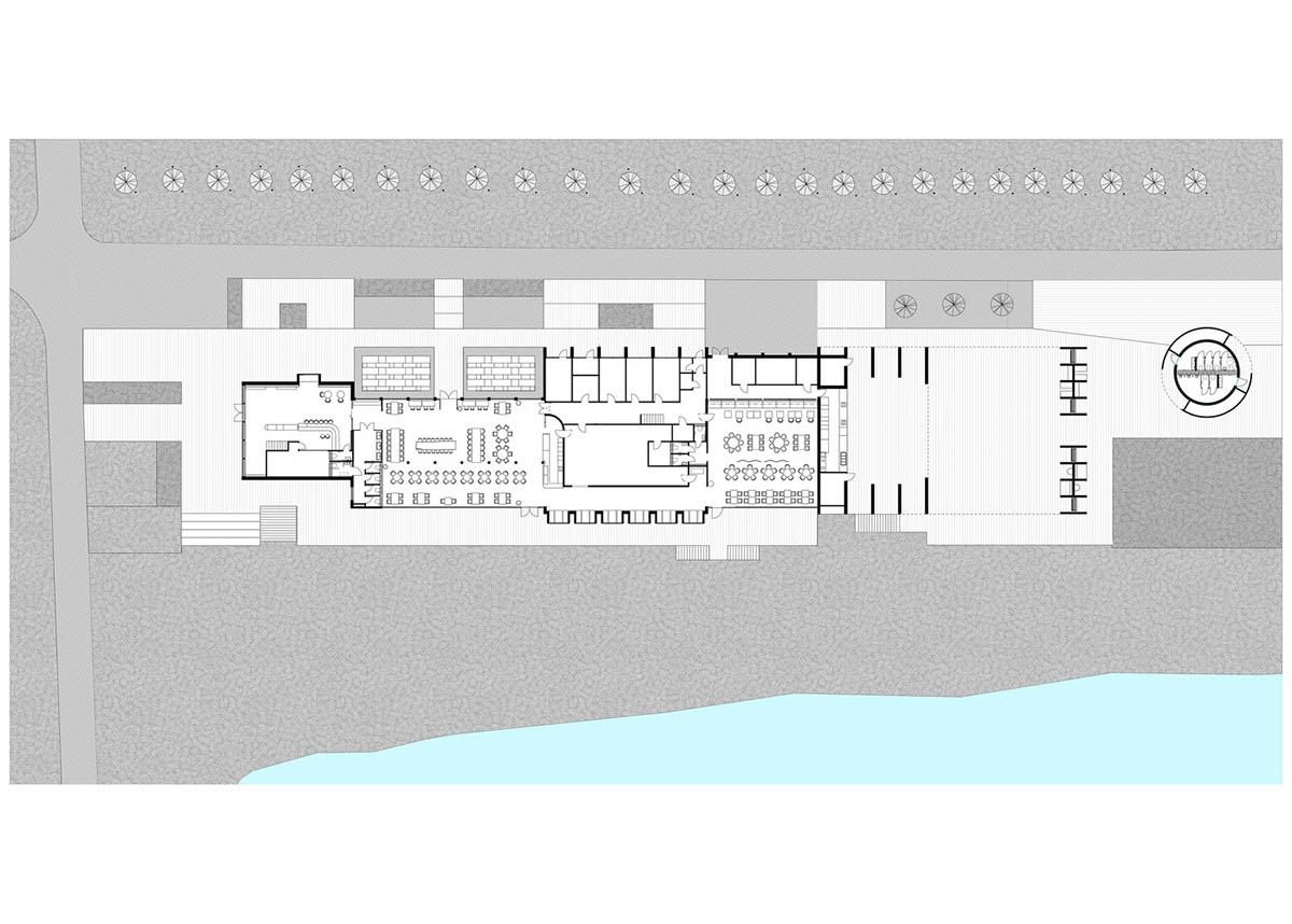 Hospitality Center is an ensemble of different black wooden buildings in Russian Lipetsk region