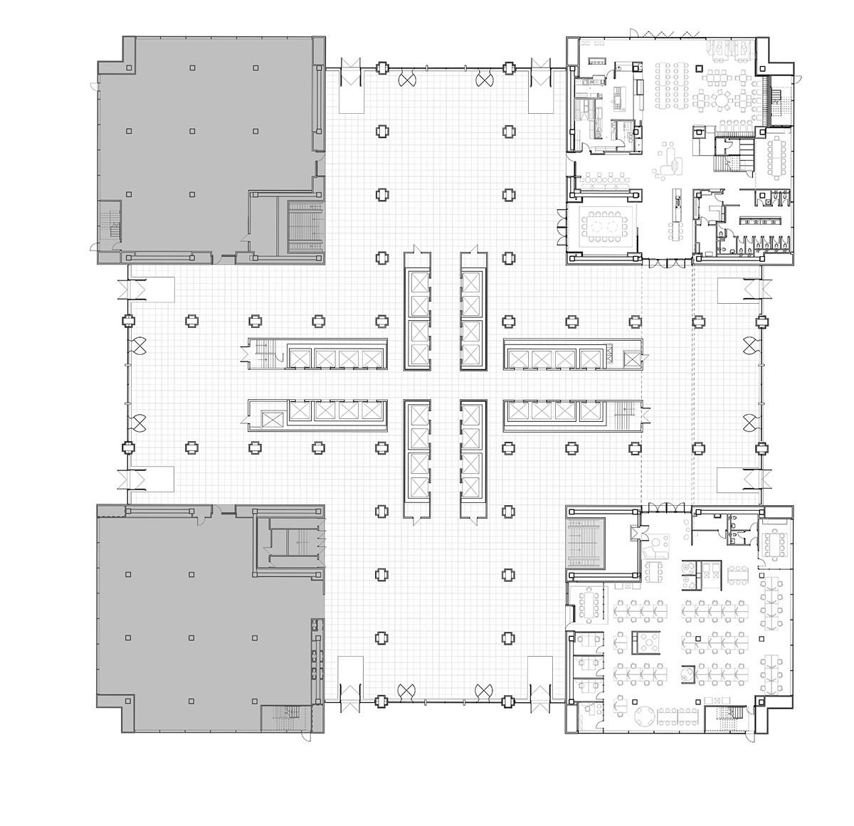 Sid Lee Architecture creates infinite gridded office spaces at base of IM Pei's Place Ville Marie
