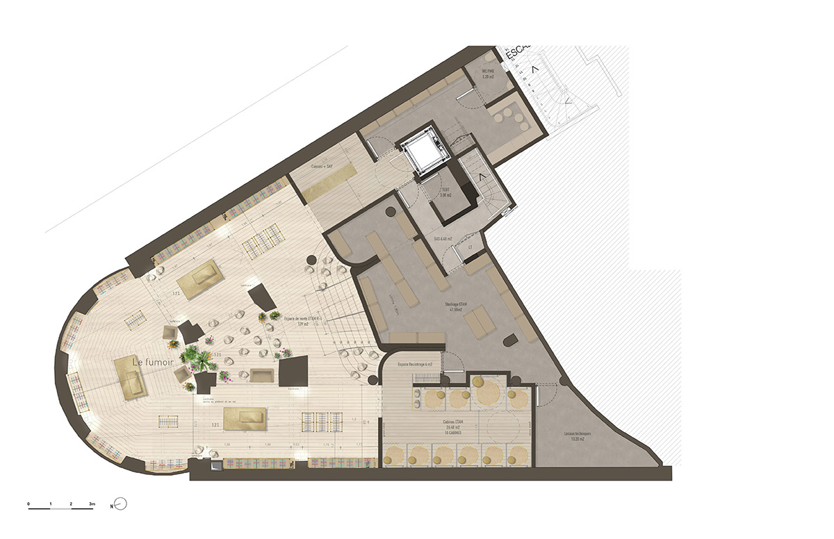 MVRDV renovates 19th-century Haussmann building with glass floor for a lingerie store in Paris