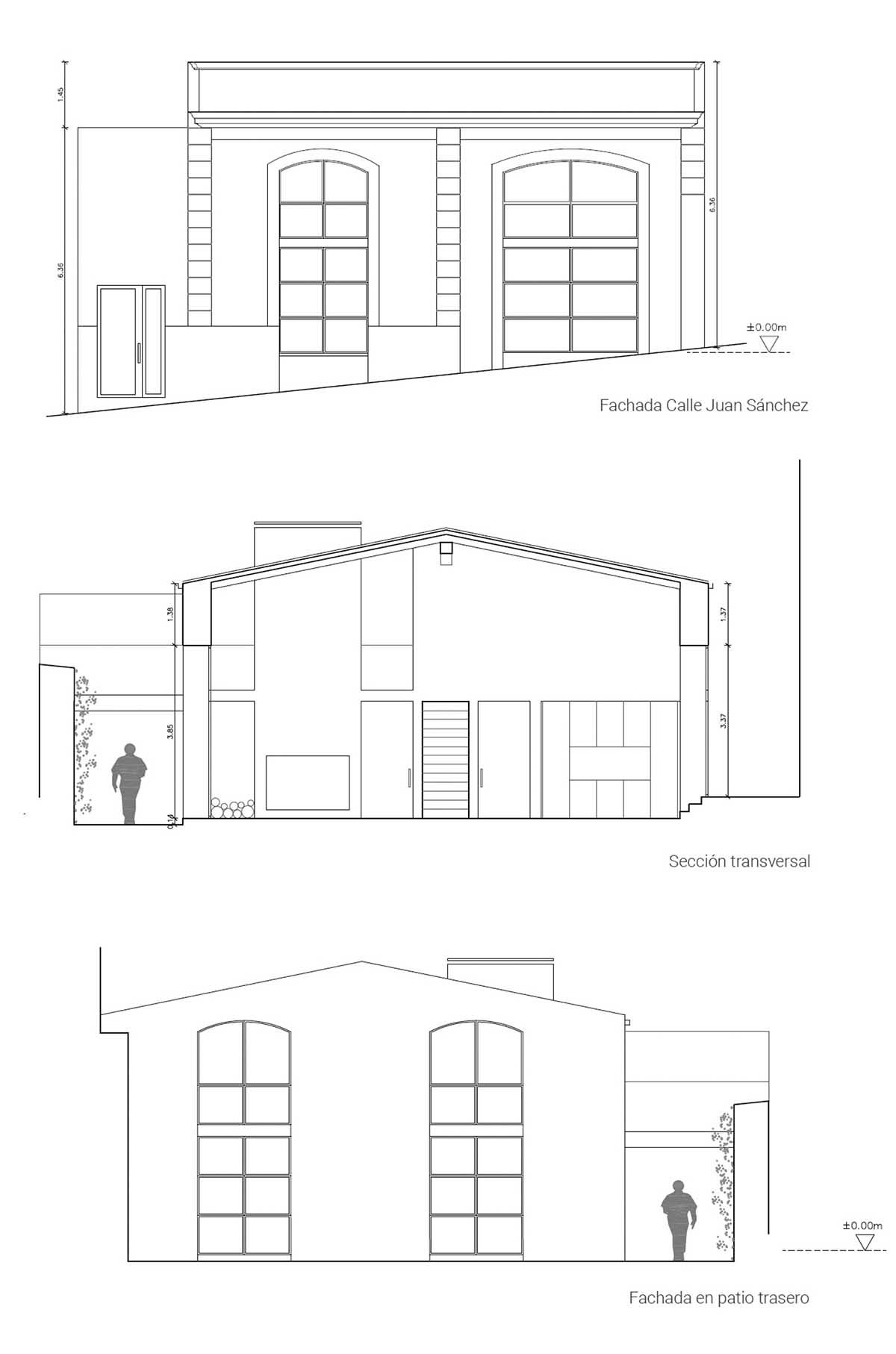 Iniesta Nowell Arquitectos converts old warehouse into house with a network of service alleys