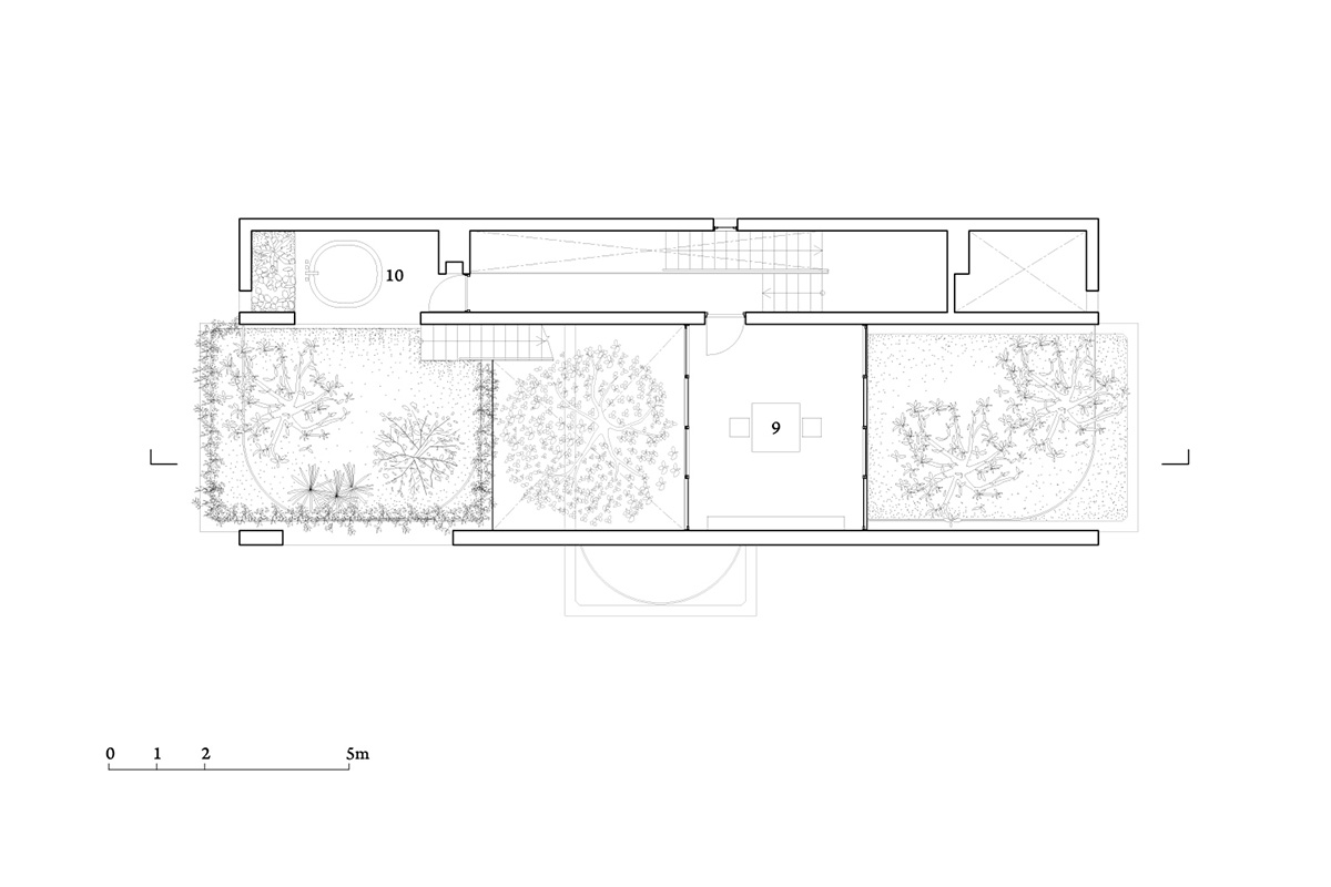VTN Architects designed perforated house filled with gardens for Vietnam’s low density green spaces