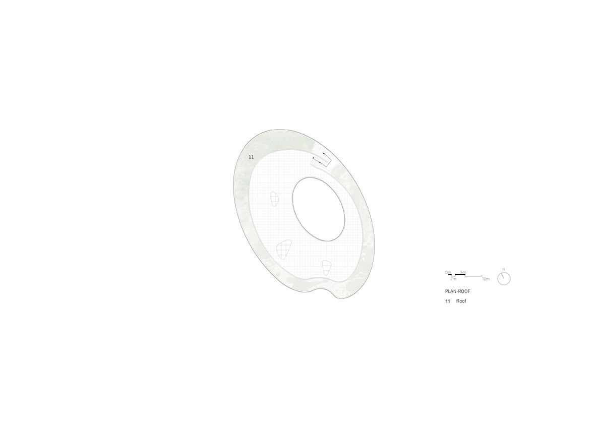 CROX reveals cultural center with drop-shaped windows with flowing spaces in Chengdu, China