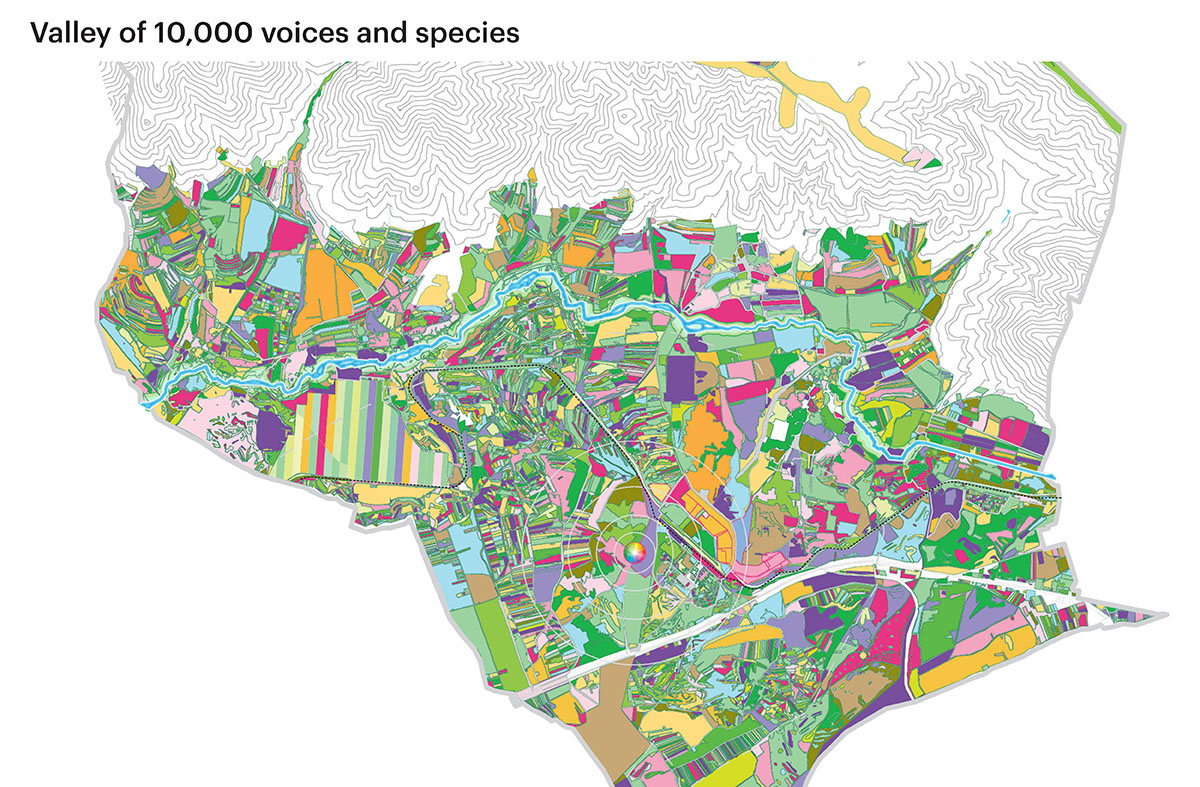 MVRDV designs self-sufficient valley in Armenia with a patchwork of 10,000 different gardens