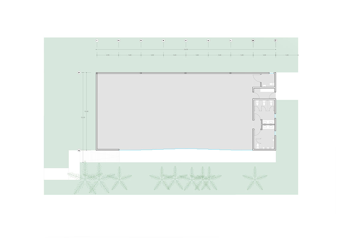 TEC Taller EC creates pavilion with concave wooden roof that becomes a façade in Ecuador