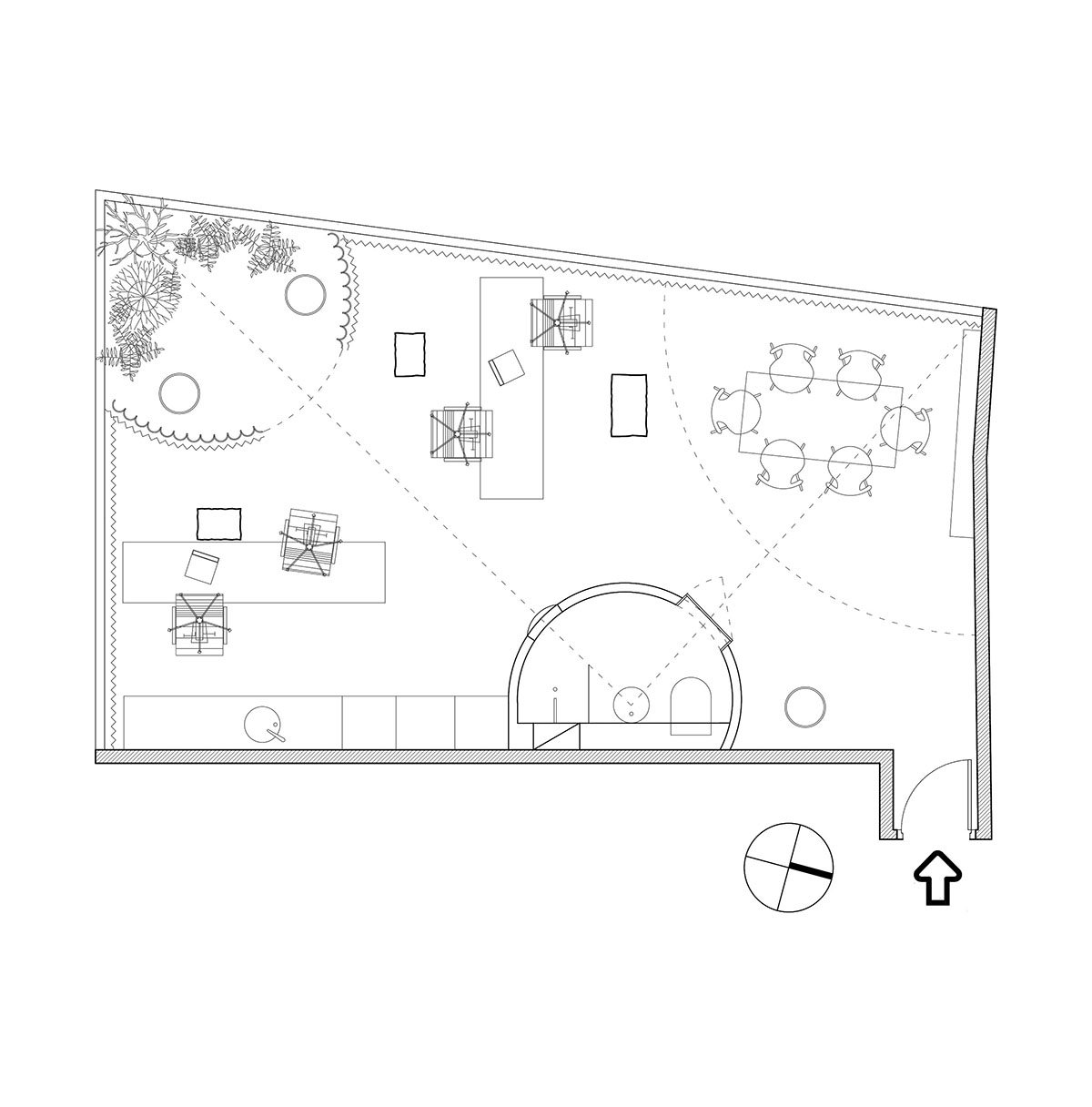 Laura Ort&iacute;n designed its own architecture office for 