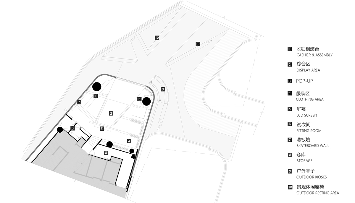 Various Associates completes flagship store for skateboard brand in Shanghai 