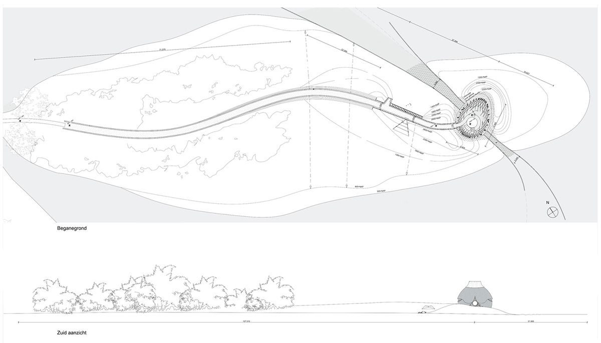 RAU architects and RO&AD Architecten built egg-shaped observatory watching bird biotope