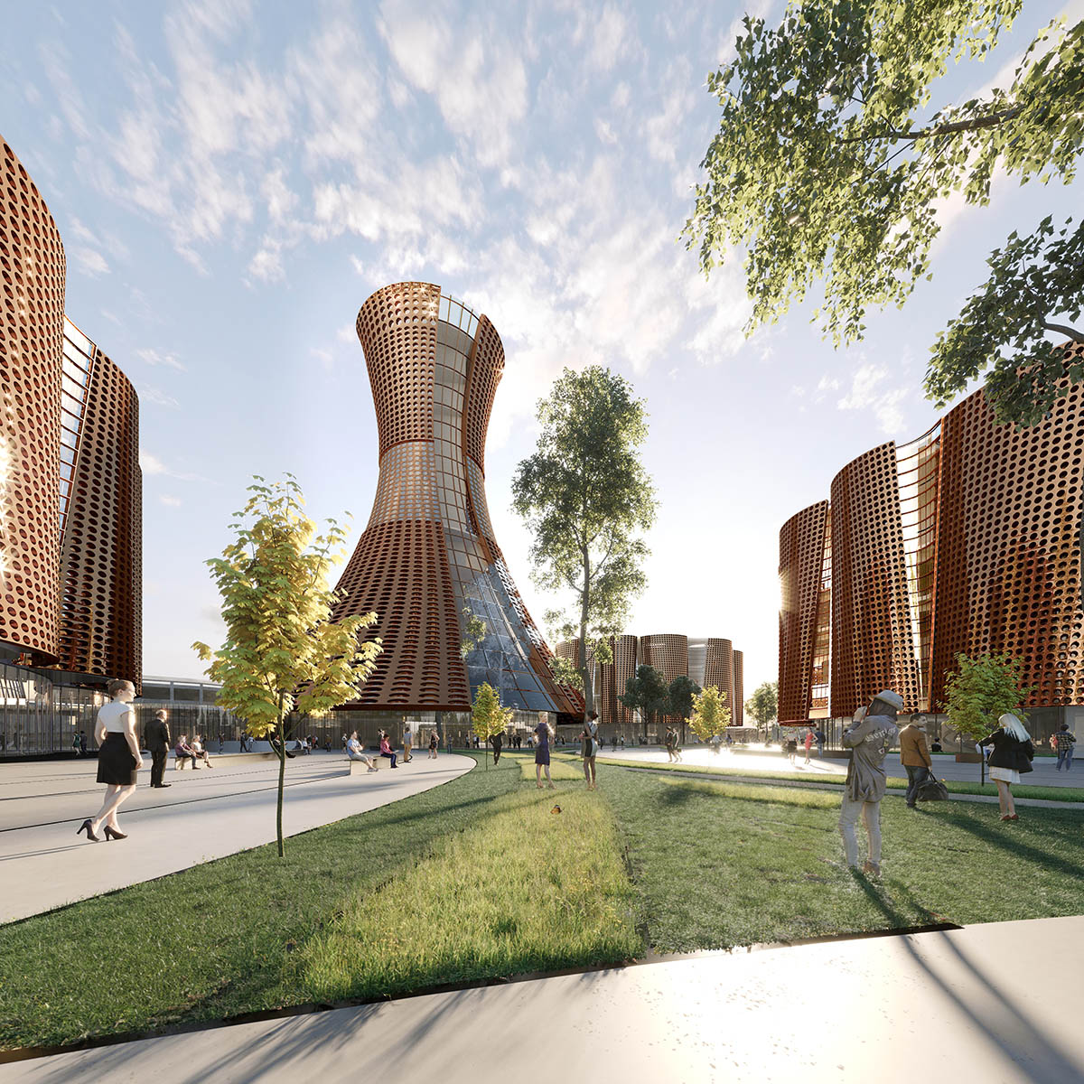 SPF:a unveils plans for orange tree-inspired Anaheim Performing Arts Center in California