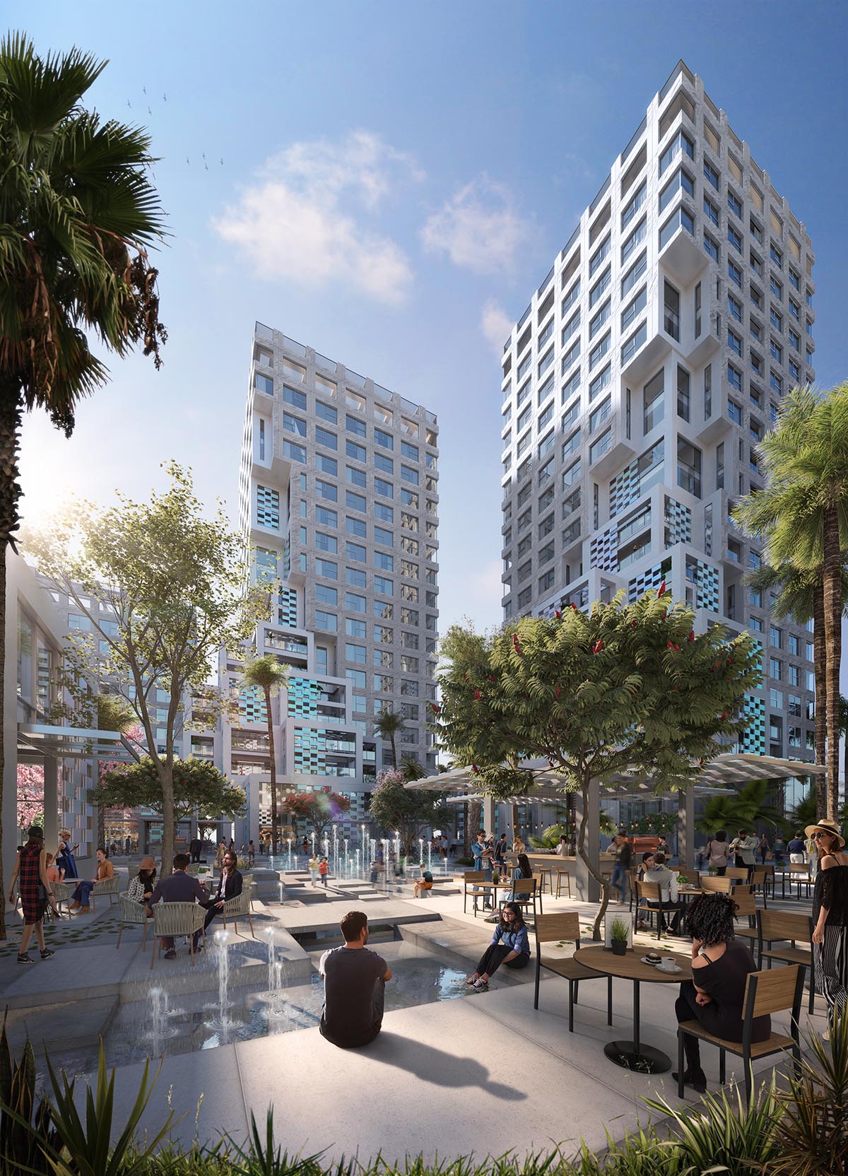 Construction work begins on MVRDV's Pixel boosting outdoor living in Abu Dhabi’s New Makers District