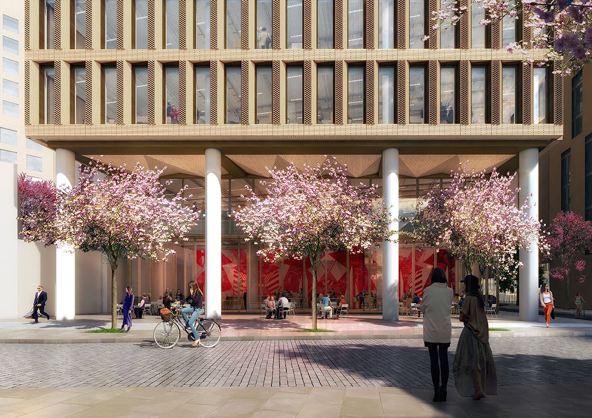 PLP Architecture unveils chromatic office design for Friars Bridge Court in London