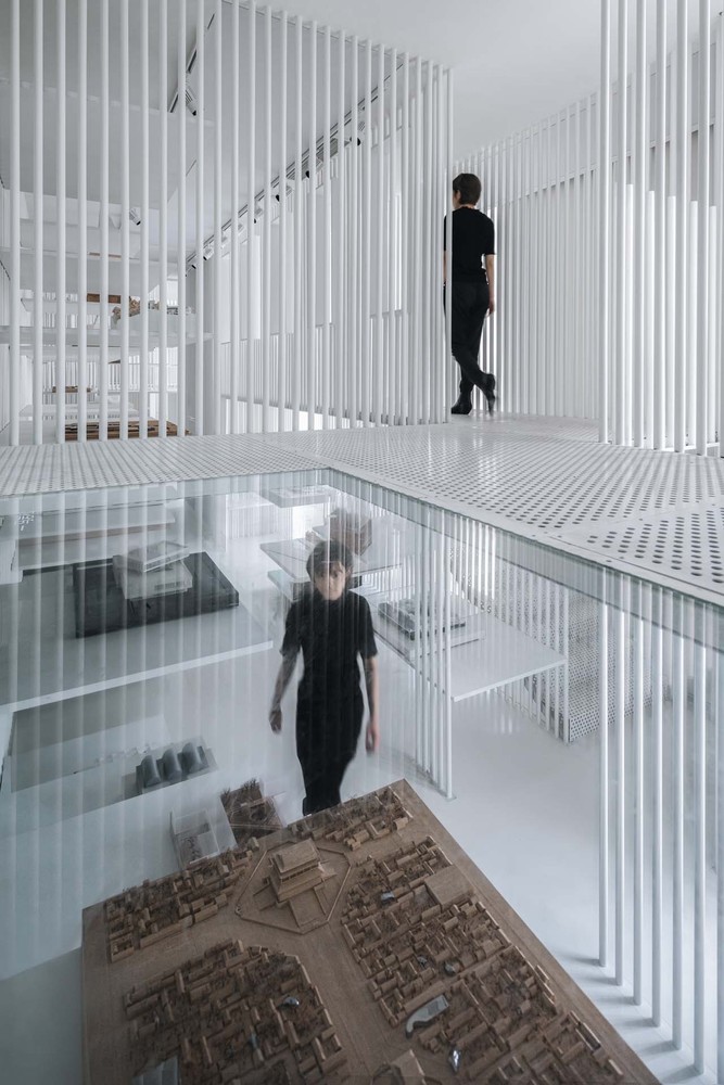 Wutopia Lab designed the first architectural model museum of China with continuous steel pipes