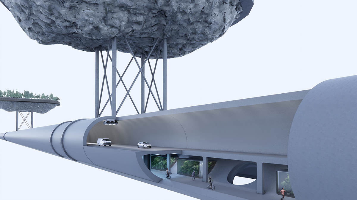 Angelo Renna proposes a submerged floating bridge over the Strait of Sicily