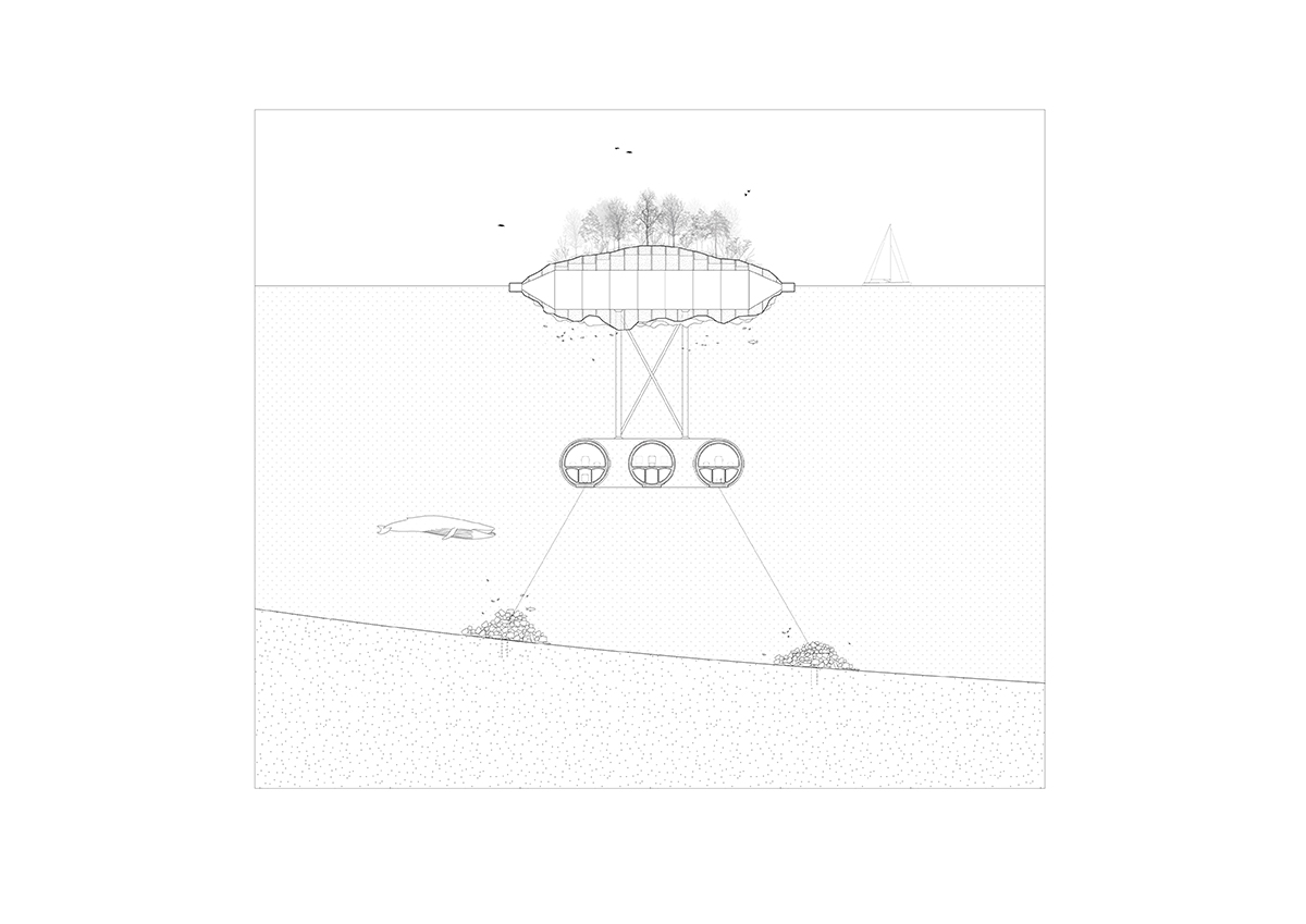 Angelo Renna proposes a submerged floating bridge over the Strait of Sicily
