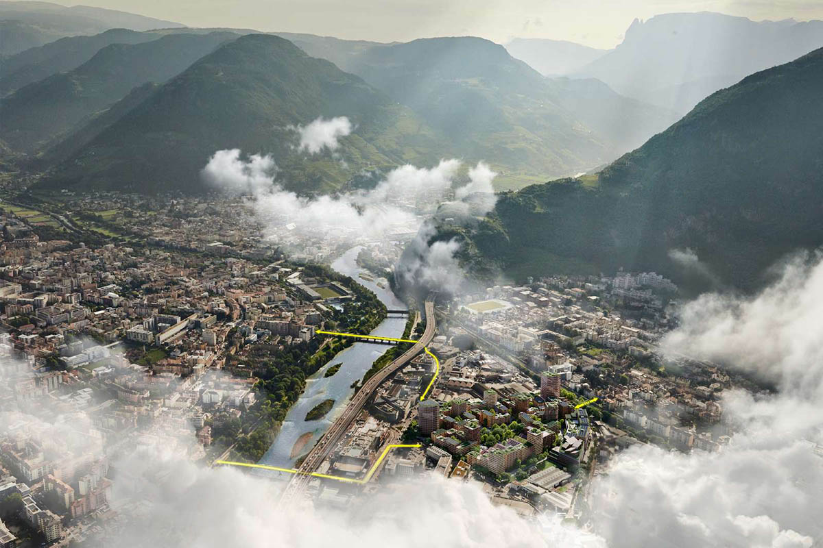 Henning Larsen reveals design for bold new urban transformation in Bolzano 