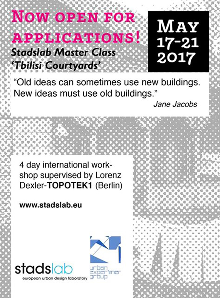 Join Stadslab’s new Masterclass: Tbilisi Courtyards