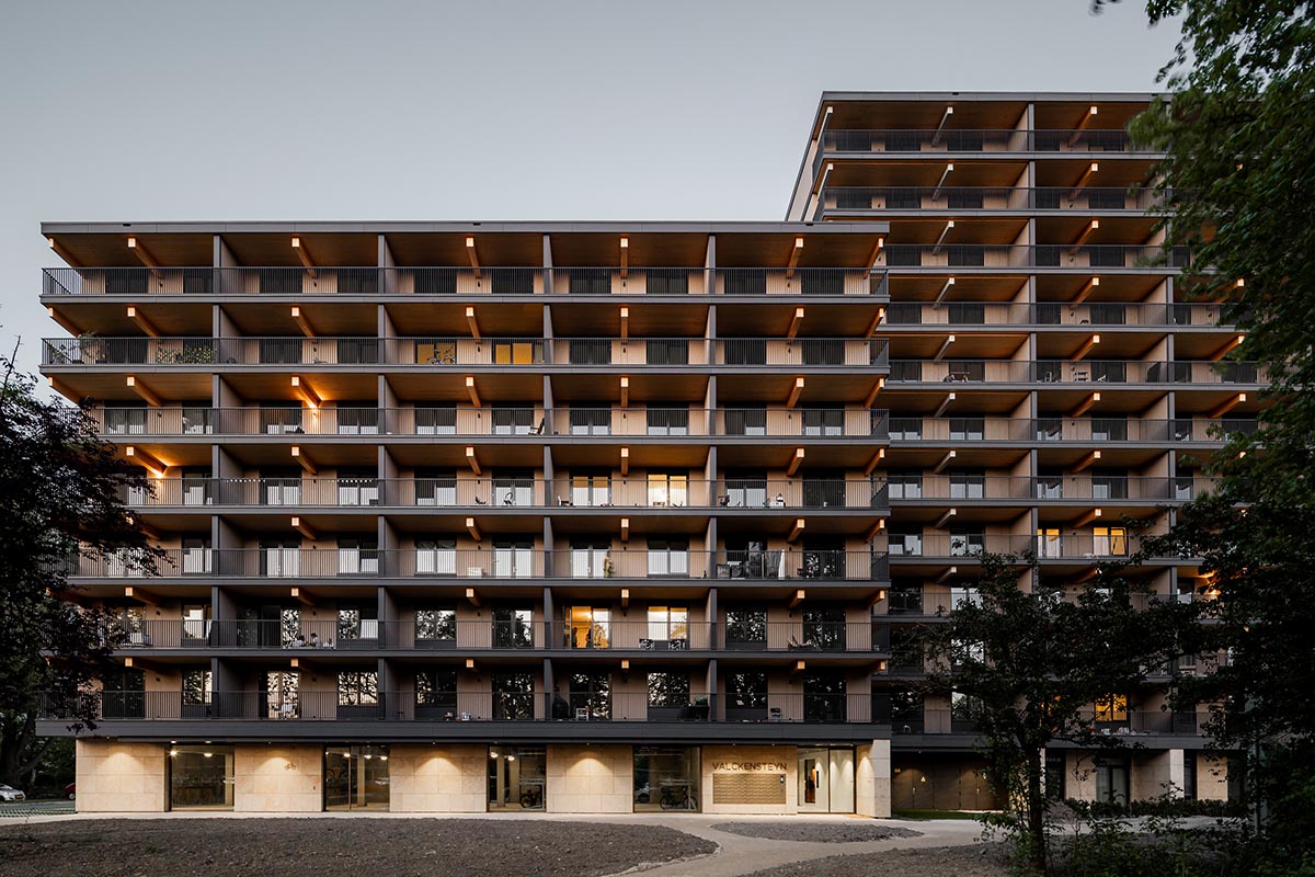 Powerhouse Company completes Rotterdam's first mass-timber residential building 