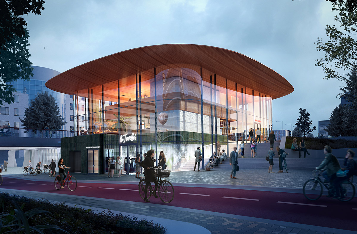 Powerhouse Company releases design for a multi-functional pavilion on the new ING HQ campus