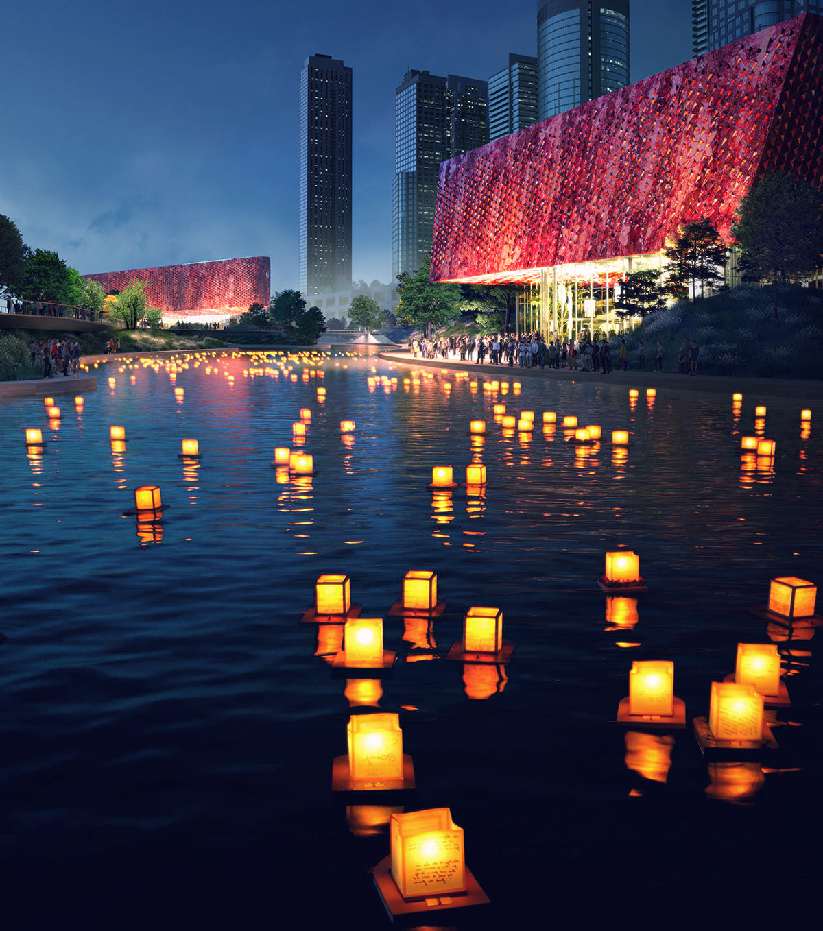 Powerhouse Company and Benthem Crouwel Architects unveil proposal for Asian Games Athlete Village