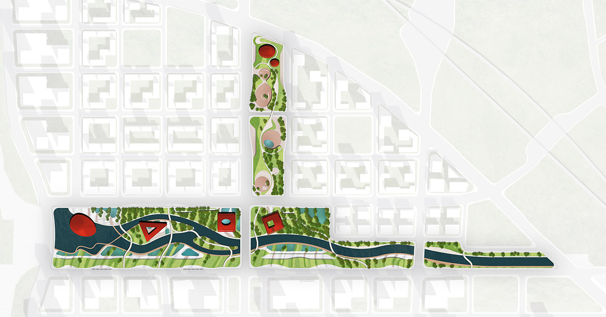 Powerhouse Company and Benthem Crouwel Architects unveil proposal for Asian Games Athlete Village