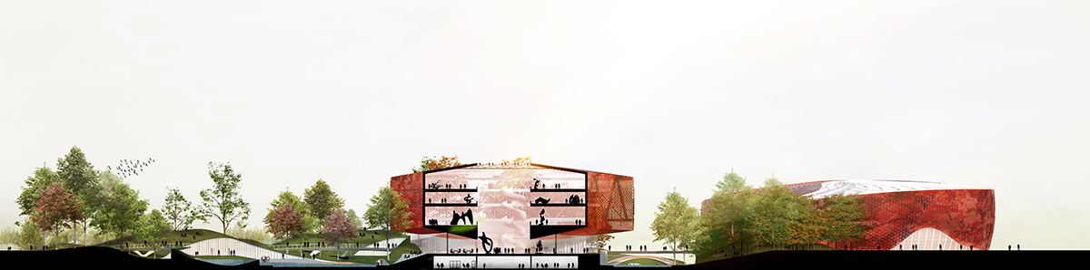 Powerhouse Company and Benthem Crouwel Architects unveil proposal for Asian Games Athlete Village