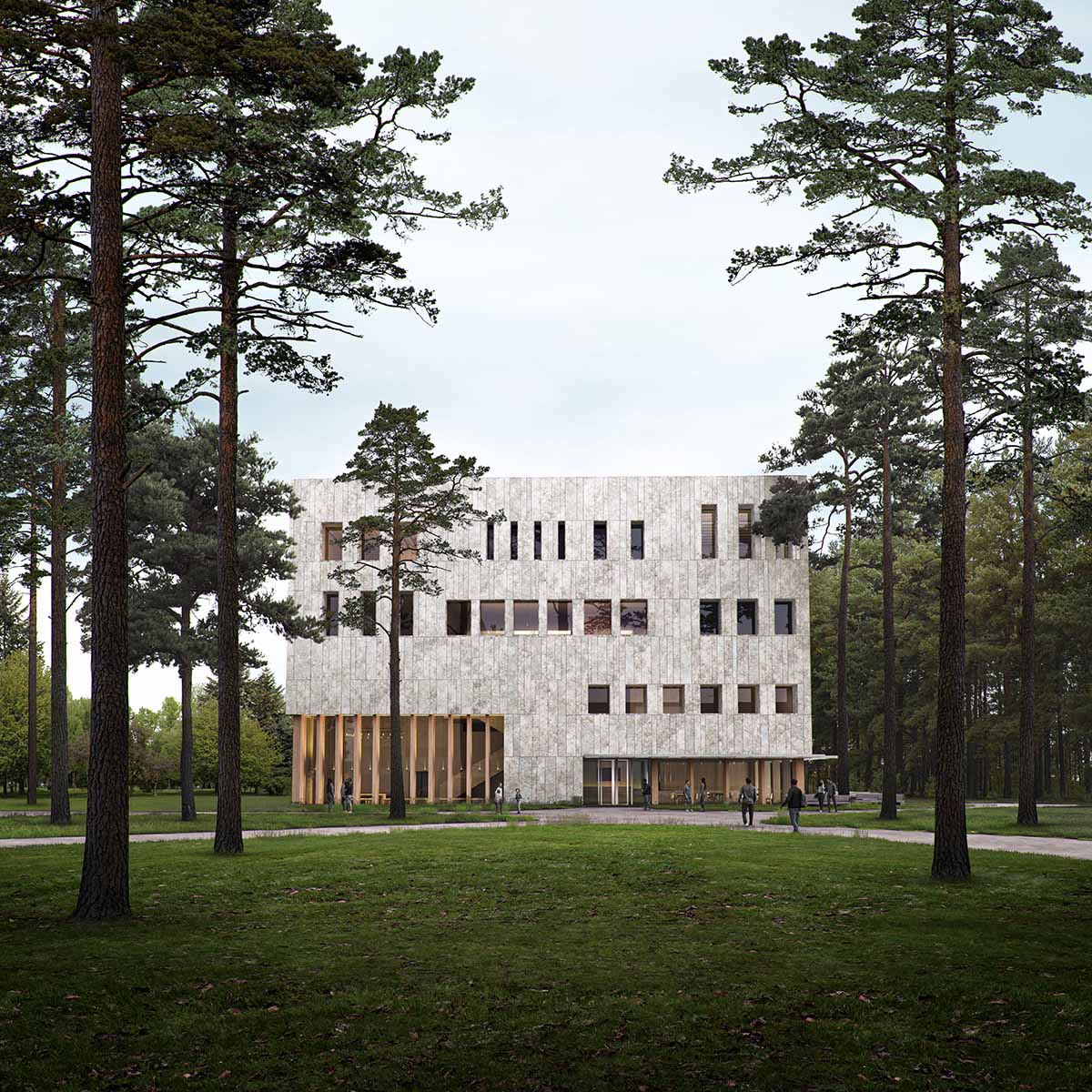 Powerhouse Company reveals design for the Netherlands’ first mass timber university building
