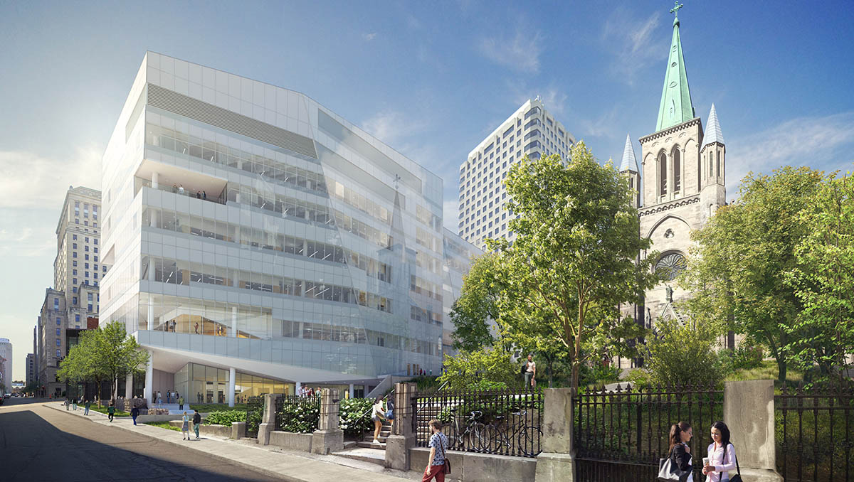 Provencher_Roy&rsquo;s new Downtown Hub for HEC Montr&eacute;al nears completion 