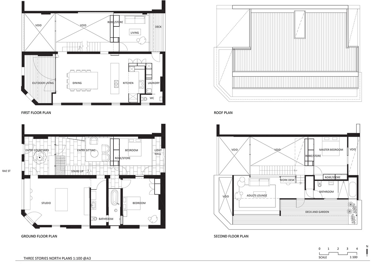 Splinter Society Architecture transforms old warehouse into a dark and moody home in Melbourne