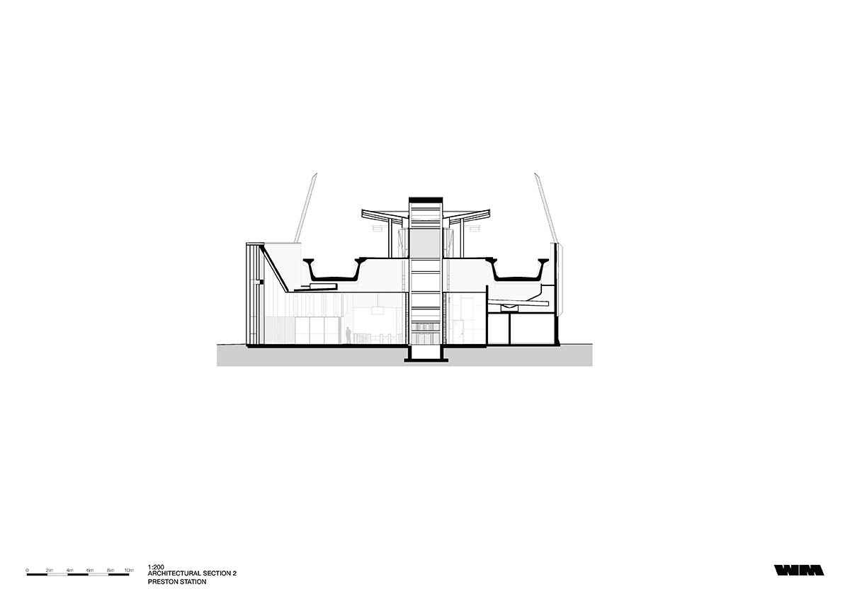 Wood Marsh abstracts Darebin’s roofscape into a 3D concrete pattern for Bell and Preston Stations