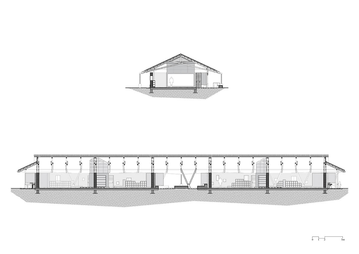 Localworks built junior school with organically shaped classrooms made of earthbags in Uganda 