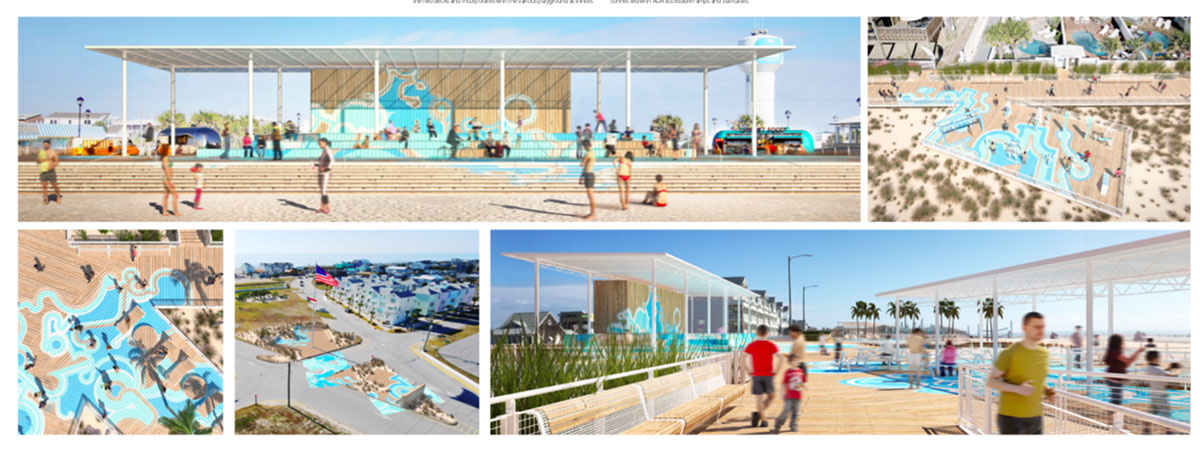 FORMA, KUTONOTUK, Lewis Williams Design shortlisted to transform Atlantic Beach Boardwalk 