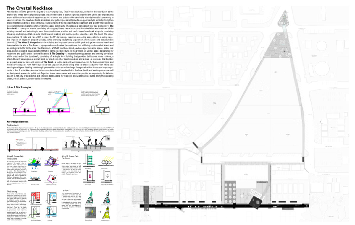 FORMA, KUTONOTUK, Lewis Williams Design shortlisted to transform Atlantic Beach Boardwalk 