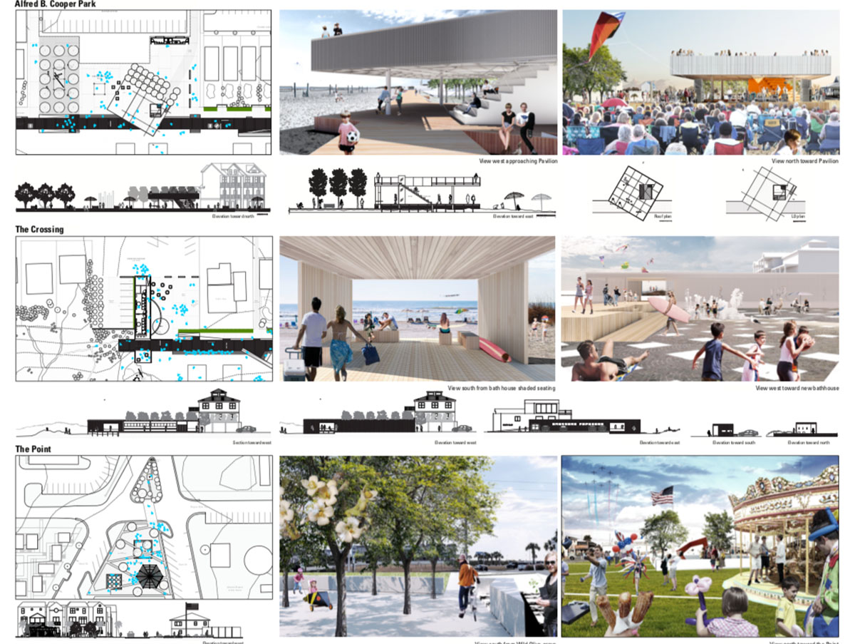 FORMA, KUTONOTUK, Lewis Williams Design shortlisted to transform Atlantic Beach Boardwalk 