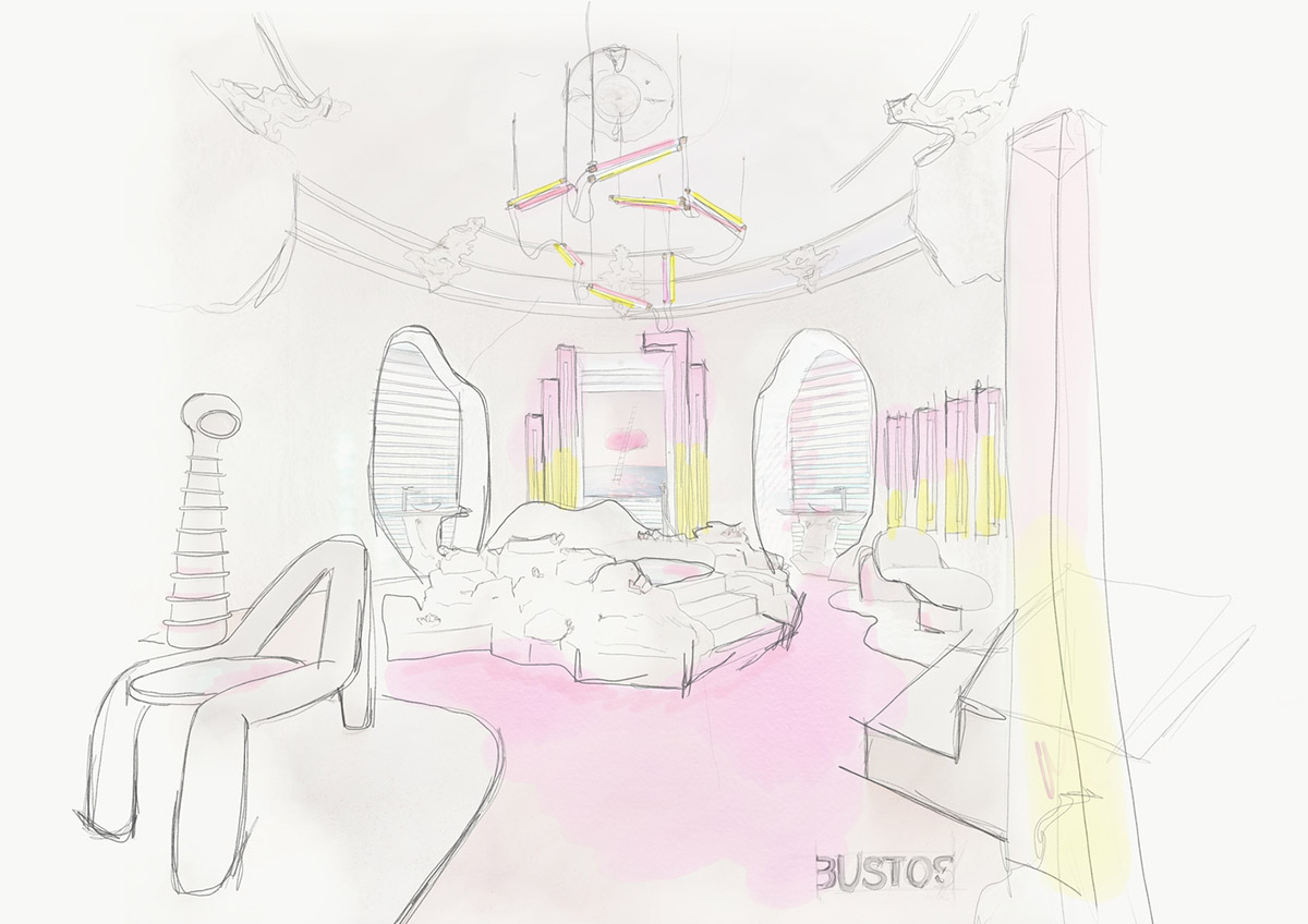 Patricia Bustos Studio creates fully pinkish utopian interior for Metanoia Installation in Madrid