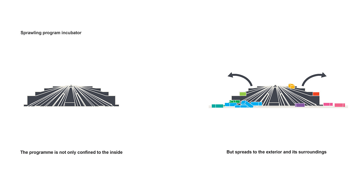 MVRDV redesigns Albania's Pyramid Of Tirana as a monumental