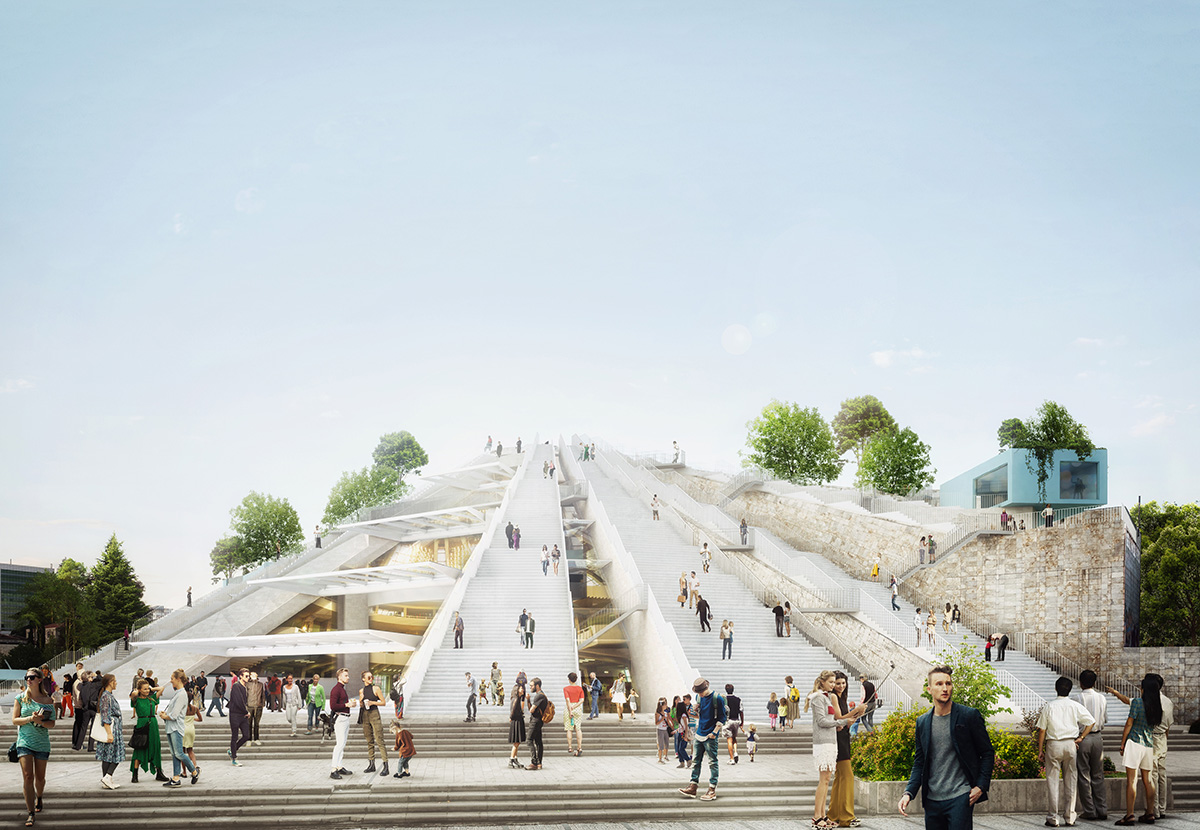 Construction begins on MVRDV's Tirana Pyramid, which will be a new hub for Tirana's cultural life