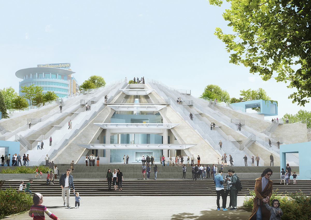 Construction begins on MVRDV's Tirana Pyramid, which will be a new hub for Tirana's cultural life