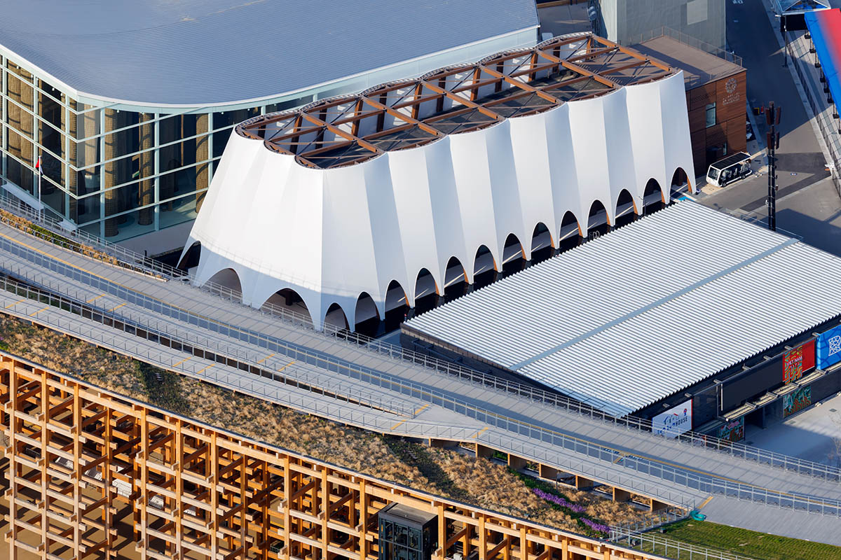 Traditional sailing vessel of Qatar informs Kengo Kuma-designed the Qatar Pavilion at Osaka Expo 2025