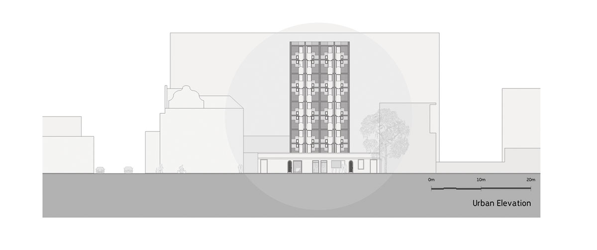 Two Five Five Architects adds protruding bright pink marshmallow balconies to apartment in Cape Town