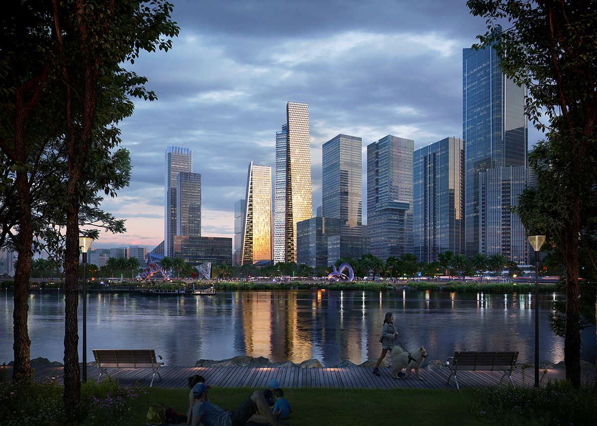 BIG wins competition to design Qianhai Prisma Towers in Shenzhen