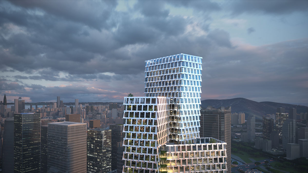 BIG wins competition to design Qianhai Prisma Towers in Shenzhen