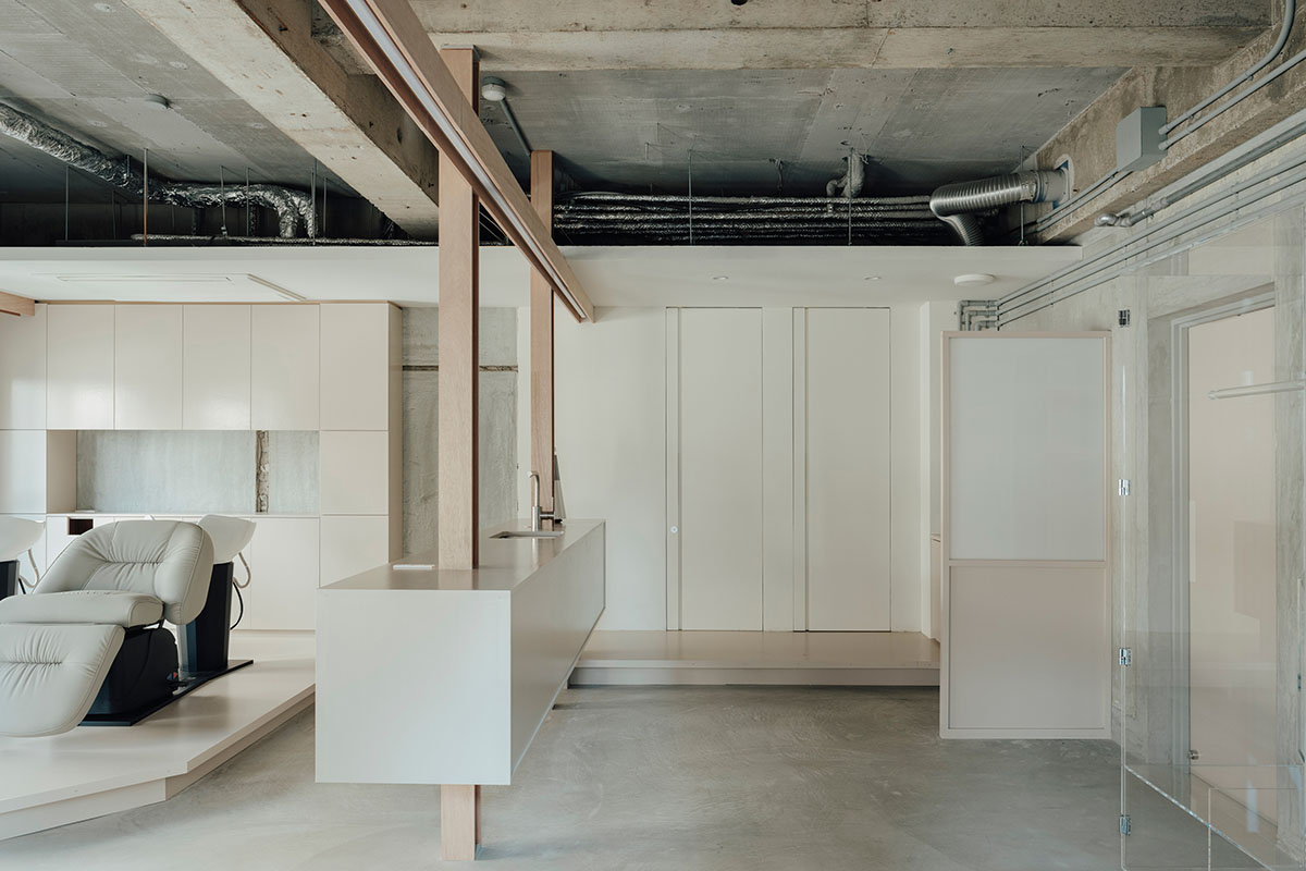 Brutalist hair salon by FATHOM embraces minimalism and function in Hiroshima, Japan