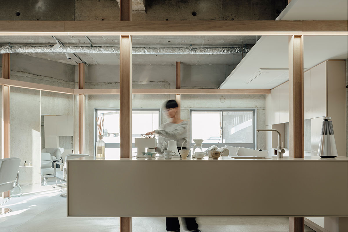 Brutalist hair salon by FATHOM embraces minimalism and function in Hiroshima, Japan