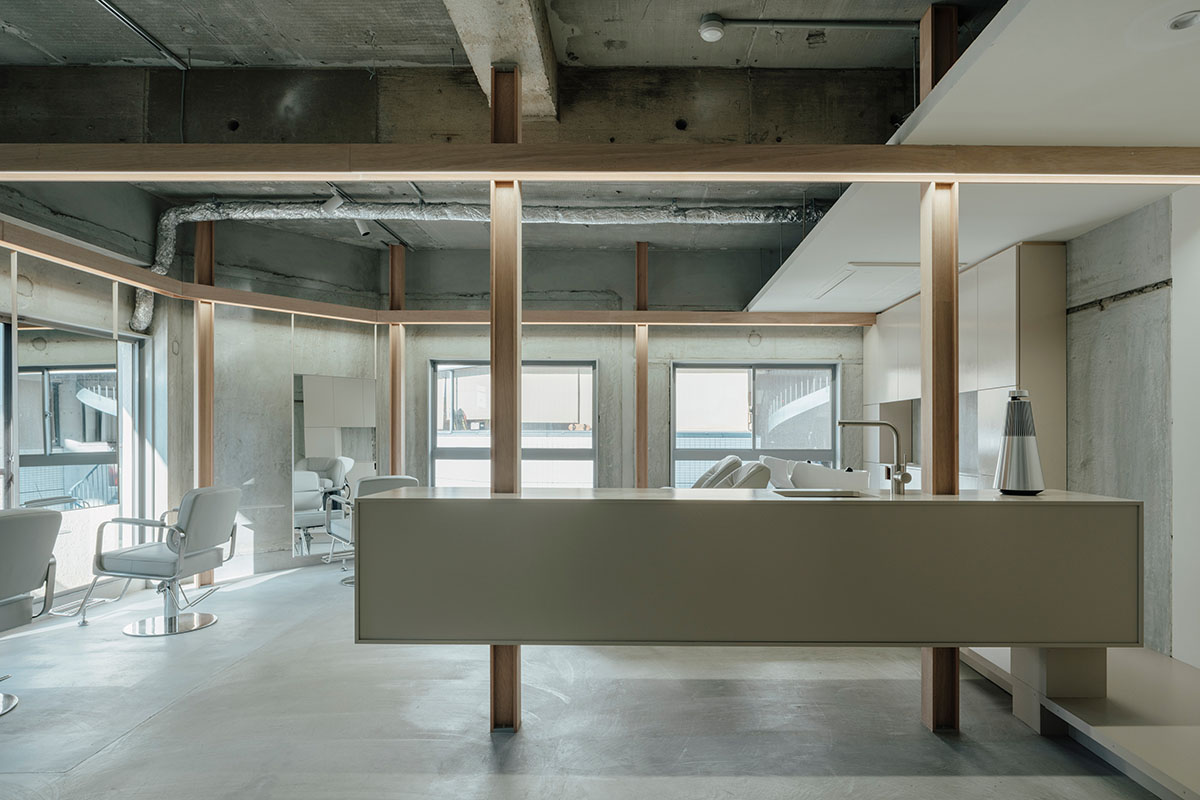 Brutalist hair salon by FATHOM embraces minimalism and function in Hiroshima, Japan
