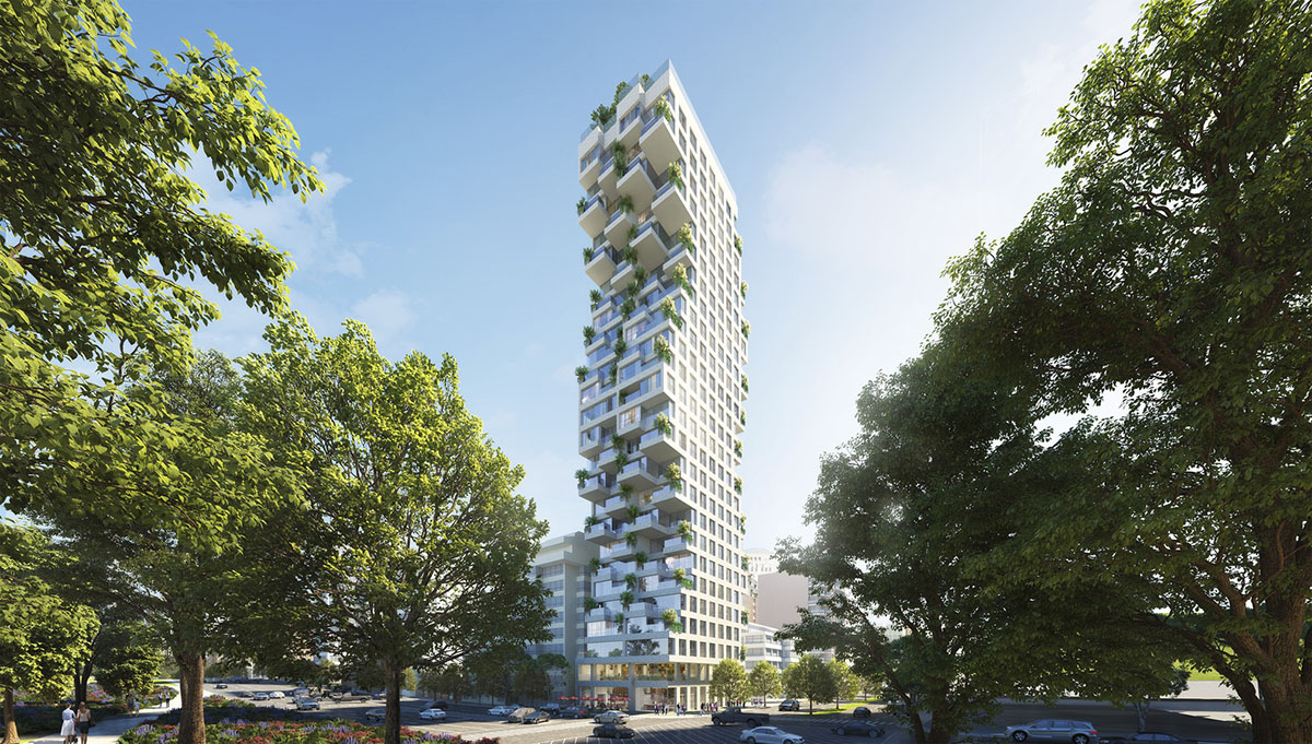 Safdie Architects release plans for geared tower in Ecuador