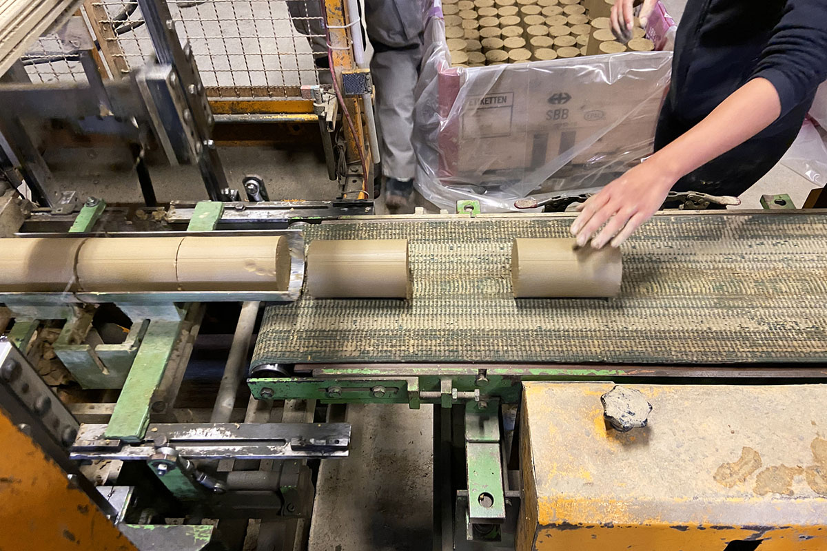 Gramazio Kohler Research used 30,000 soft clay bricks to install undulating clay rotunda in Bern