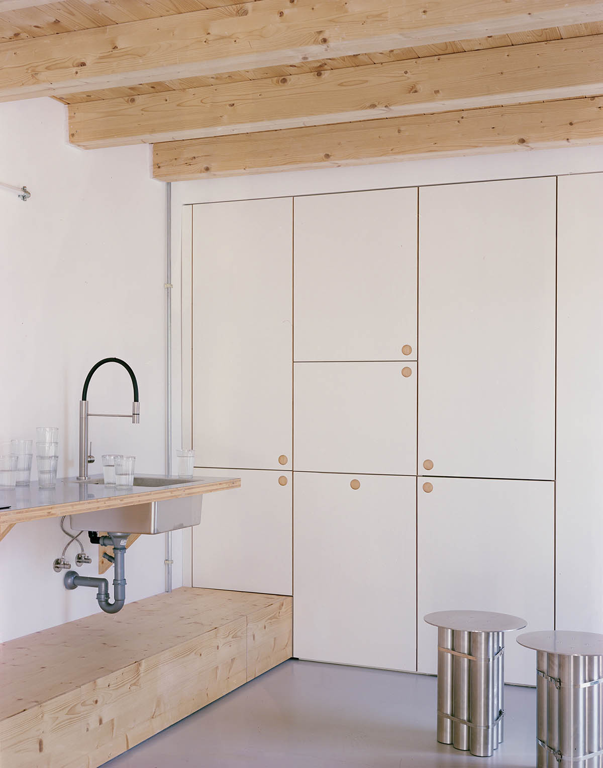 studio wok turns an abandoned electrical cabin into an experimental space in Italy